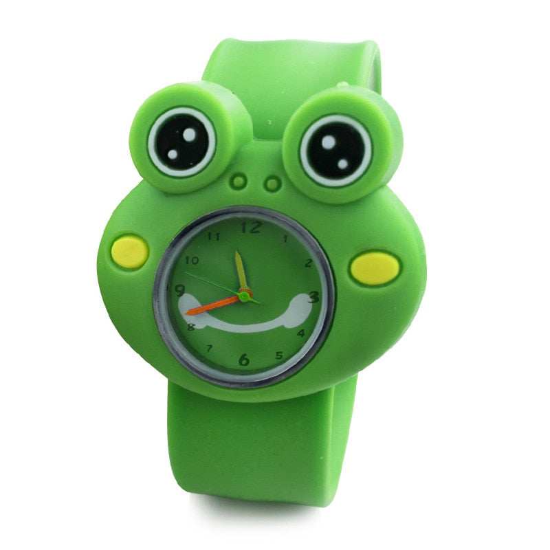 Cute Frog Slap Watches Cute 3D Cartoon Animal Watches Clock